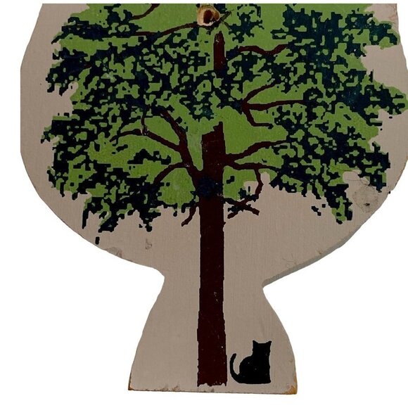 Wooden Trees Village Figurines Mini Accessory About 4" High - Picture 10 of 11